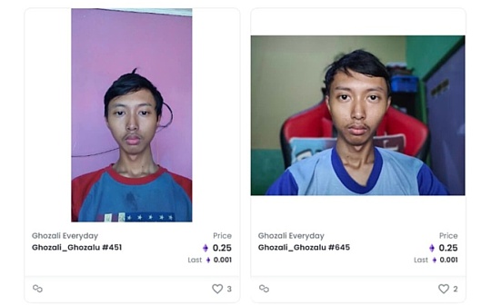 自拍照NFT：印尼穷学生作品逆袭百万美金