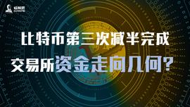 比特币第三次减半完成，交易所资金走向几何？_CDP:dydx币升值潜力
