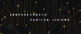 行业报告 | 区块链+云存储   从0到1的繁荣_区块链:TOK