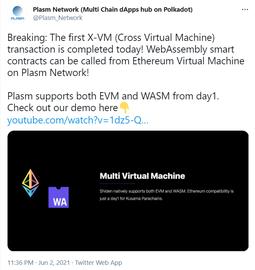 Plasm Network 完成首笔跨链虚拟机 X-VM 交易_PLANB:比特币未来能达到1000万美金吗