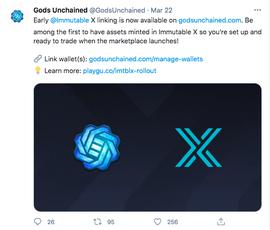 区块链卡牌游戏 Gods Unchained 已连接至以太坊二层解决方案 Immutable X_TAB:ImminentVerse