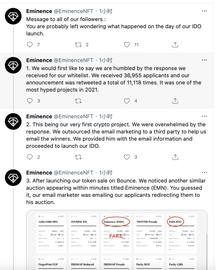 YFI创始人旗下EMN项目再生事端 IDO遭第三方“复制”_IDO:ETH