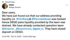 被盗约1700万美元 DeFi 世界的乐高Dego Finance就这样“塌了”吗？_ANK:CBANK