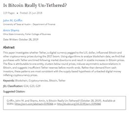研究称Bitfinex上的一只巨鲸撬动了2017年的牛市，是实锤吗？_HER:The Philosophers Stone