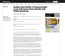 Web3.0 跨链基础设施协议 Golden Gate (GGX) 发布全新路线图，揭示了具备 Layer0 特性且可编程的跨链基建生态_ENG:GAT
