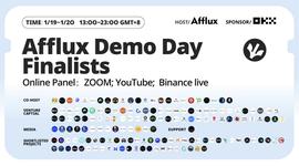 AFFLUX 首届 Demo Day：汇聚各大赛道近百个Web3早期项目_DEM:LUX
