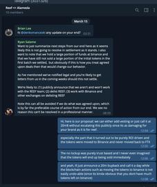 Alameda：如果问题得不到解决，将联合币安等交易所下架Reef_REEF:NCE