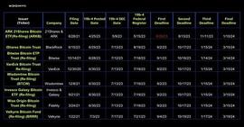 现在有哪些BTC现货ETF申请？获批时间线和截止日期如何_比特币:BIT