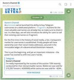 一文速览Telegram上线的用户名拍卖平台Fragment_ETI:TIX