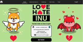 新加密货币Love Hate Inu登场 预售会成为下一个爆炸的Meme币吗？_INU:HINU
