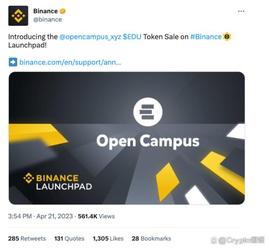 扒一扒官网注册才一个月就要上币安IEO的Open Campus_USD:stETH
