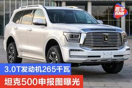 3.0T发动机功率265千瓦 坦克500申报图曝光_ROO:CAMP