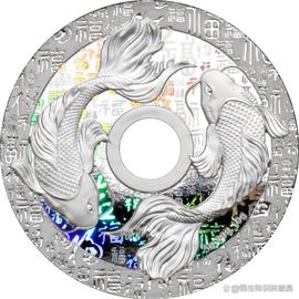福禄寿喜纪念币发行！镂空幻彩，发行量仅6666套！_: