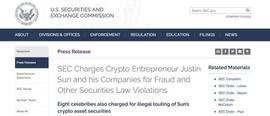 孙宇晨被美证监会起诉：涉嫌欺诈、洗牌交易_XRP:APP